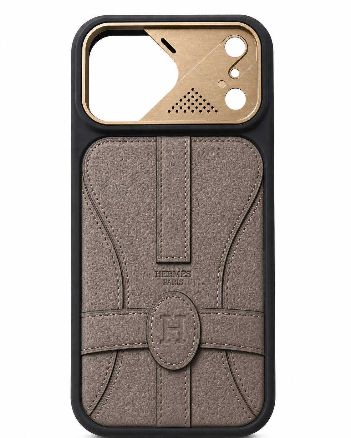 Cognac Saddle Leather Case for iPhone