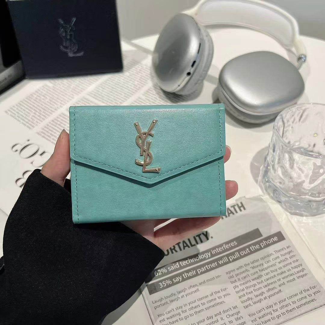 Luxury YLS Inspired Monogram Card Holder Wallet