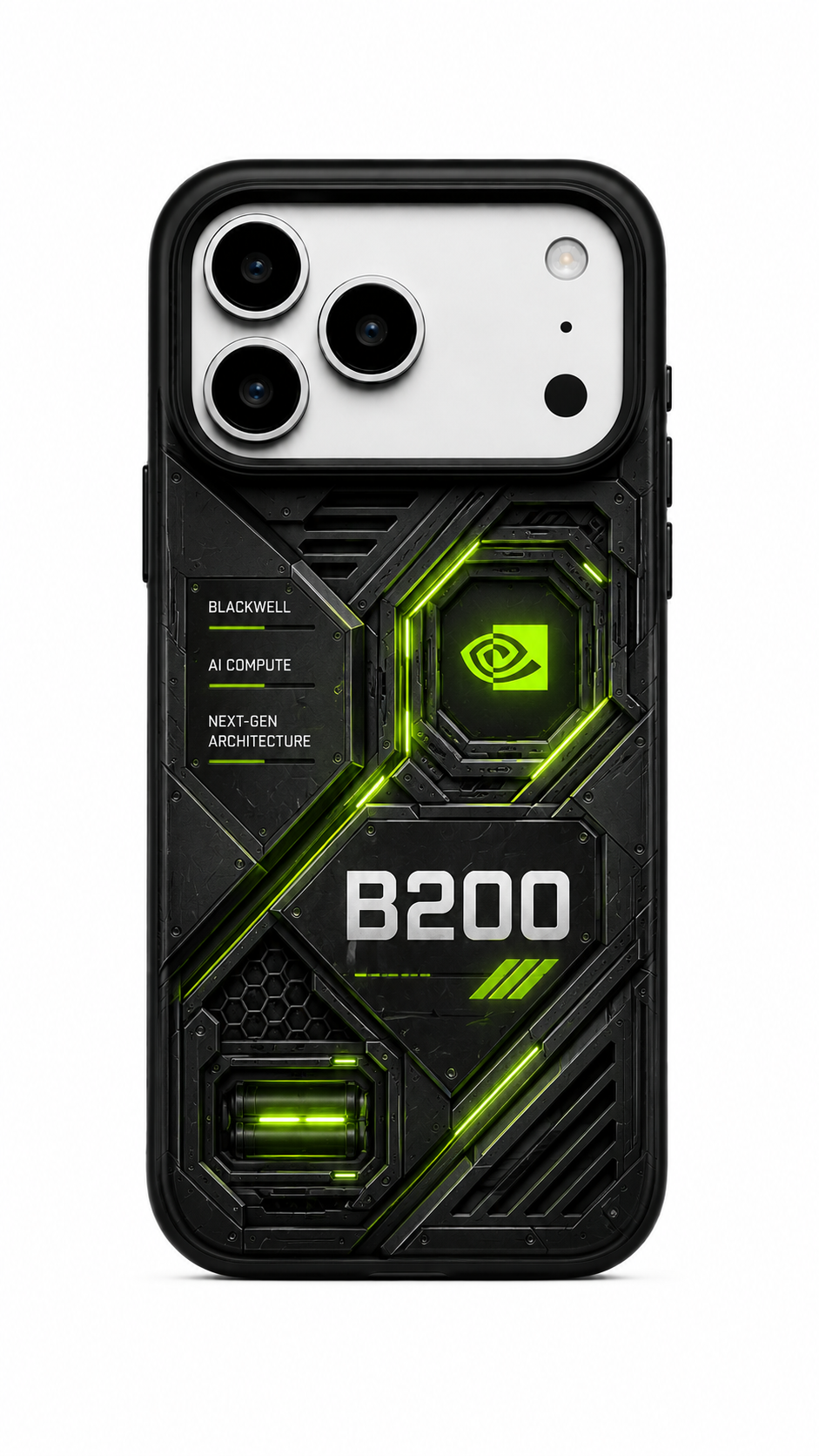 B200 Blackwell AI Core iPhone Case