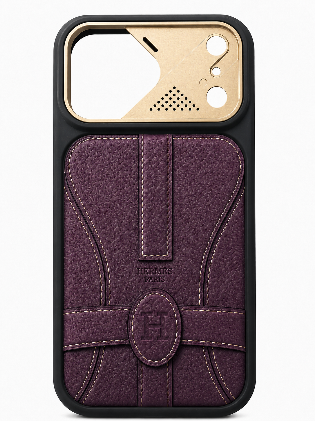 Cognac Saddle Leather Case for iPhone