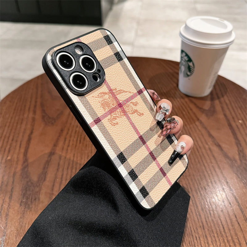 Burberry Leather iPhone Case