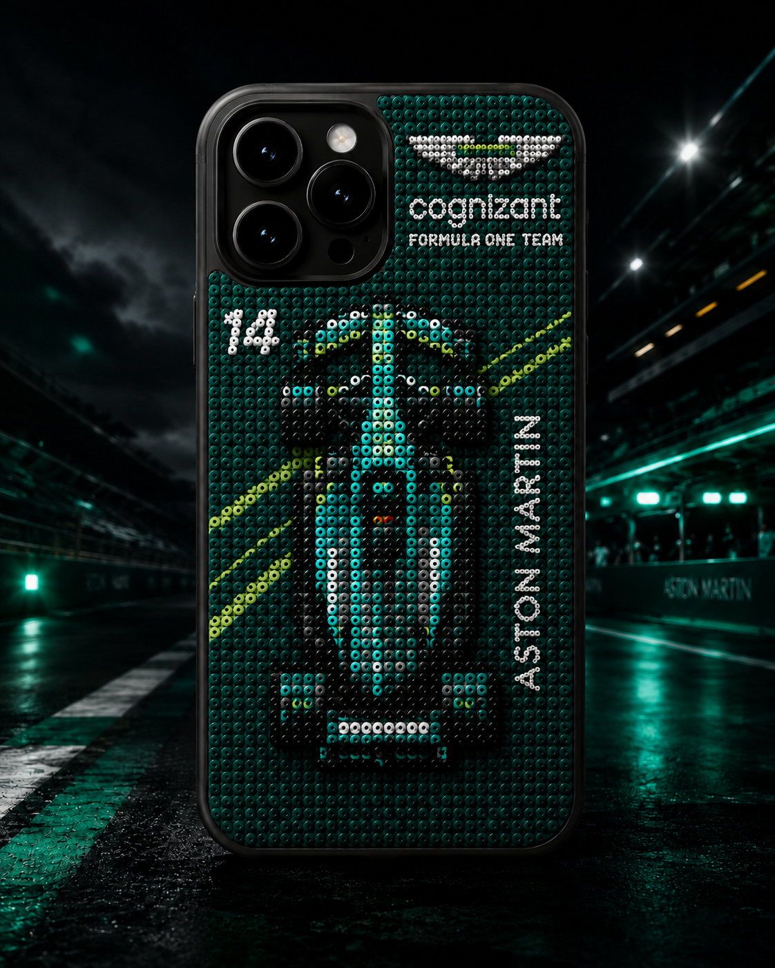 F1 Perler Beads  iPhone Case
