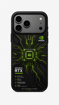 RTX AI Matrix Gaming iPhone Case
