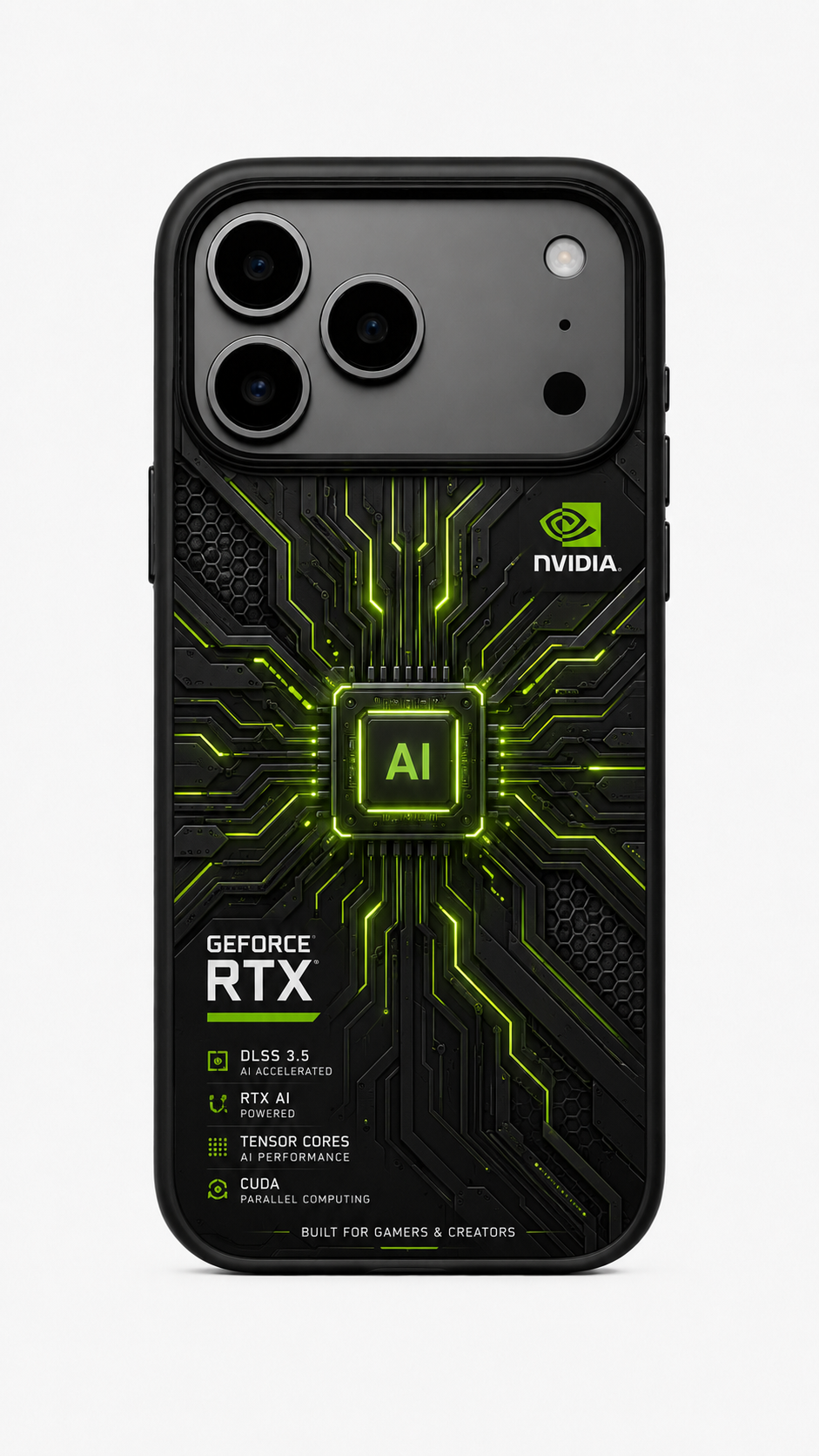 RTX AI Matrix Gaming iPhone Case