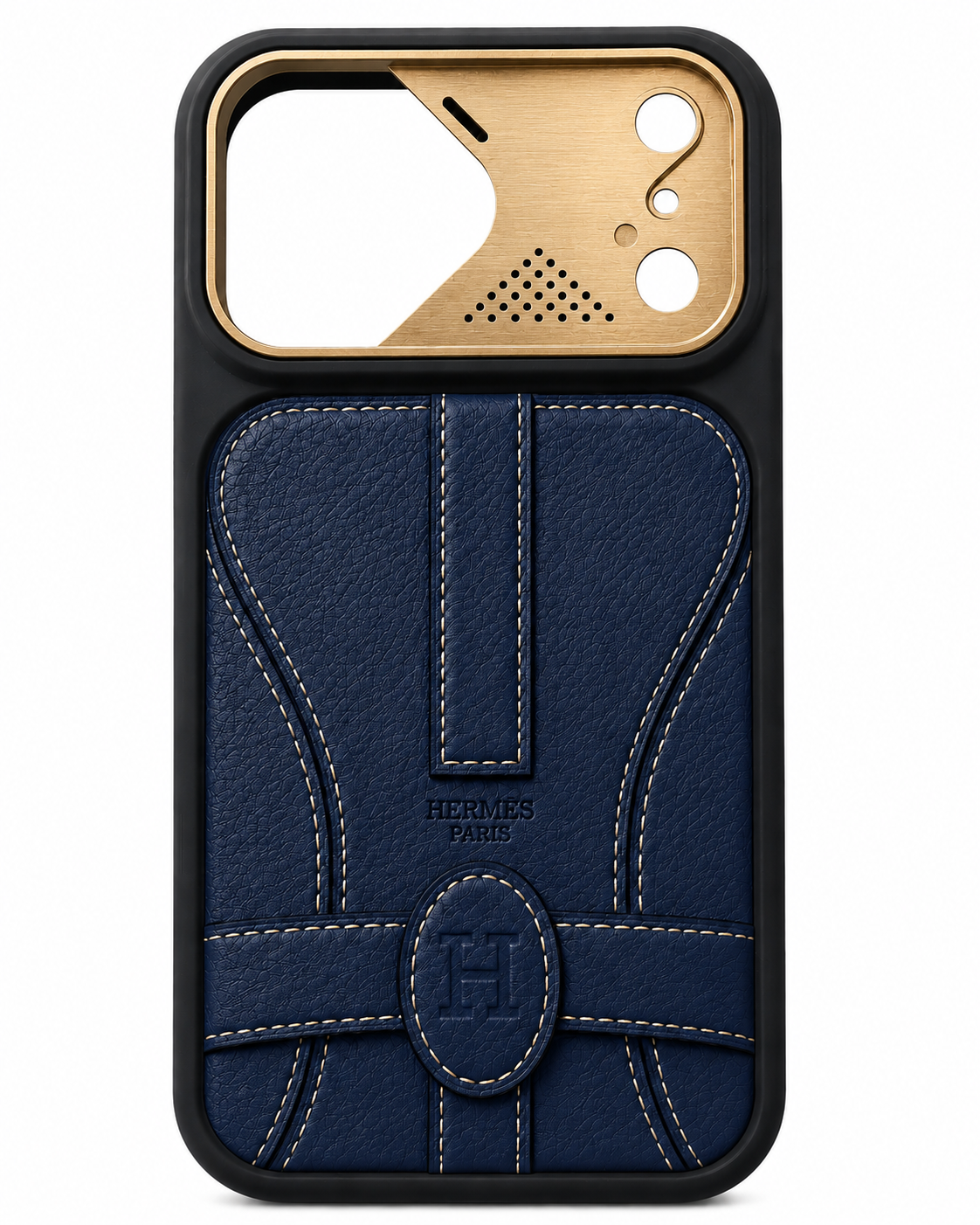 Cognac Saddle Leather Case for iPhone
