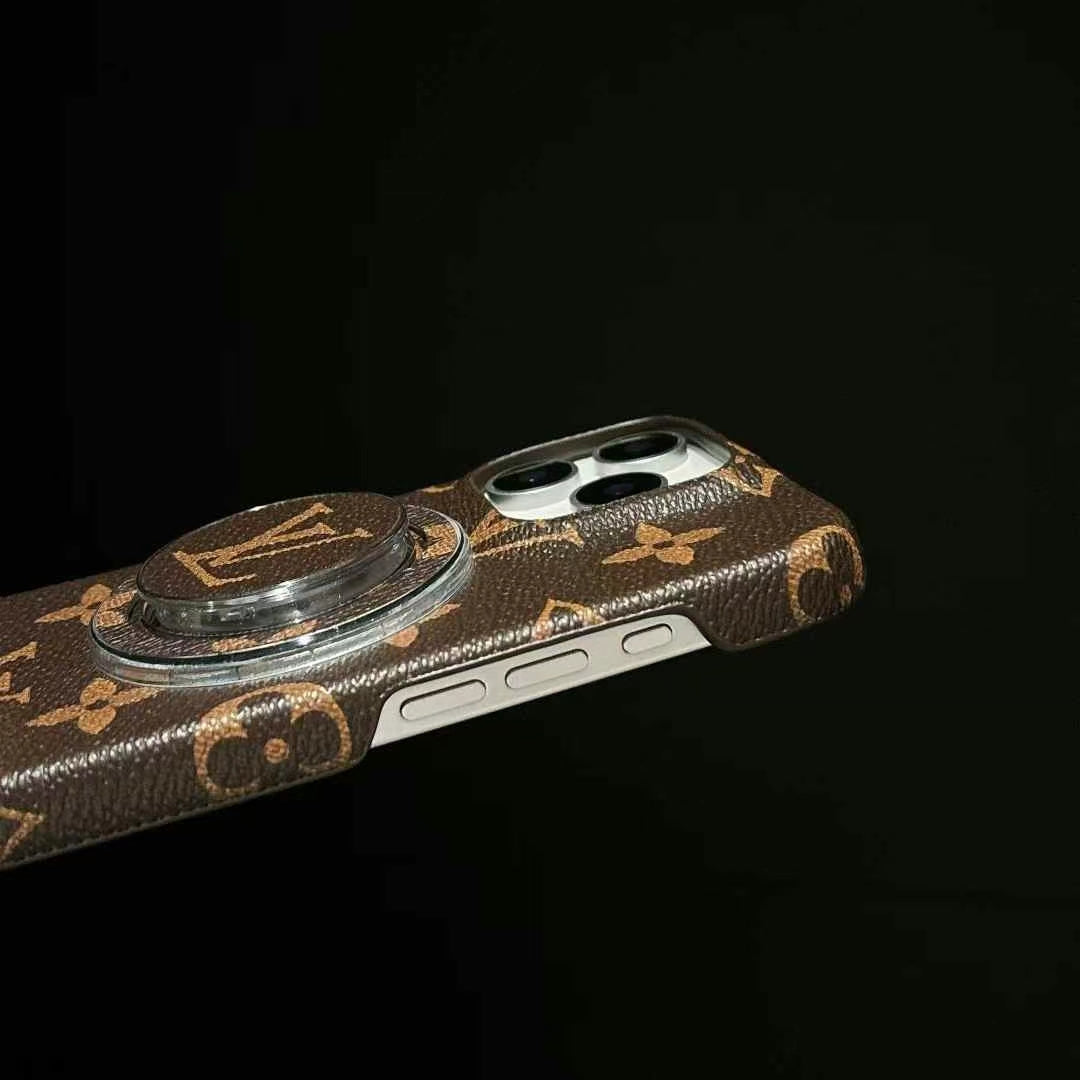 Luxury LV Monogram Magnetic Ring Phone Case