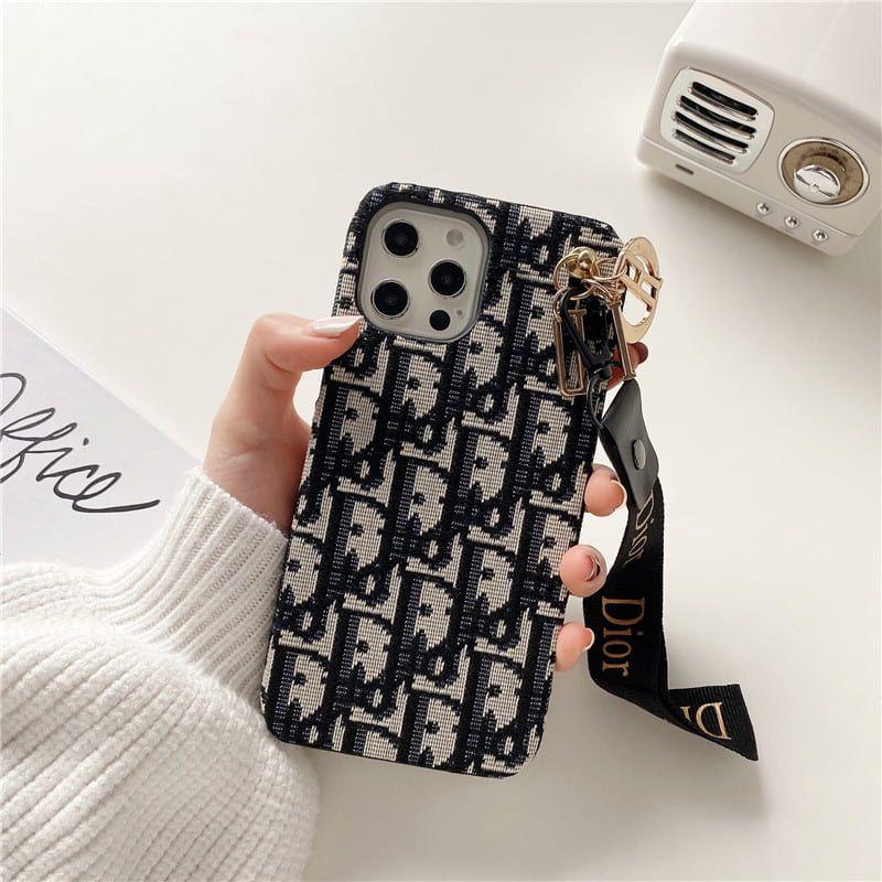 Chic CD Lady iPhone Case with Designer Keychain