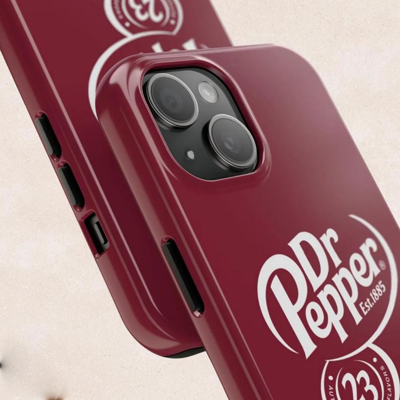 Red Dr Pepper iPhone Case