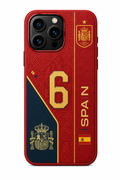 Spain No.6 Soccer iPhone Case