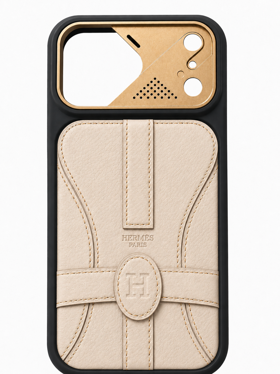 Cognac Saddle Leather Case for iPhone