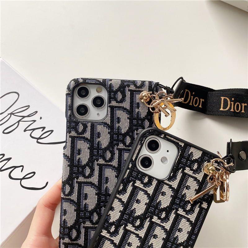 Chic CD Lady iPhone Case with Designer Keychain