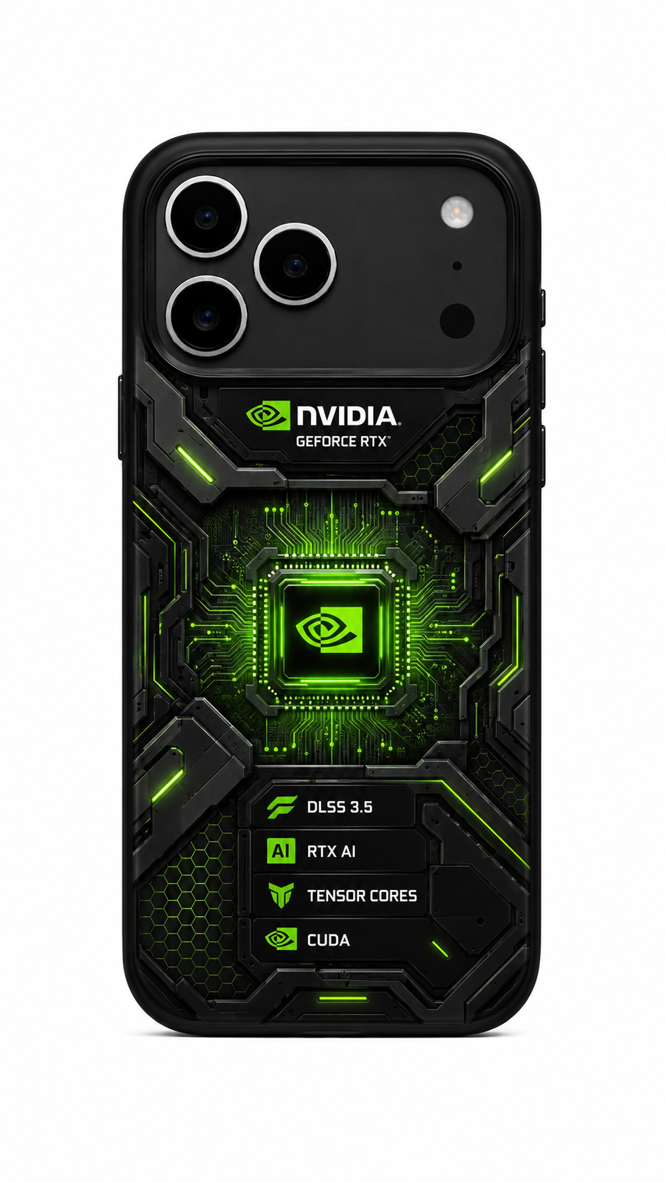 RTX Neon Circuit Gaming iPhone Case