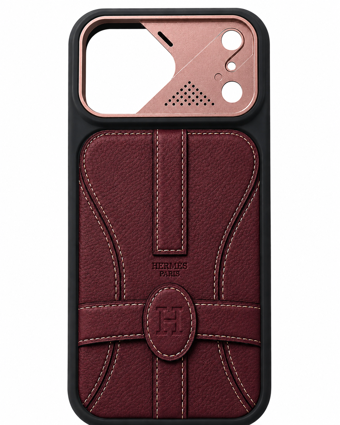 Cognac Saddle Leather Case for iPhone