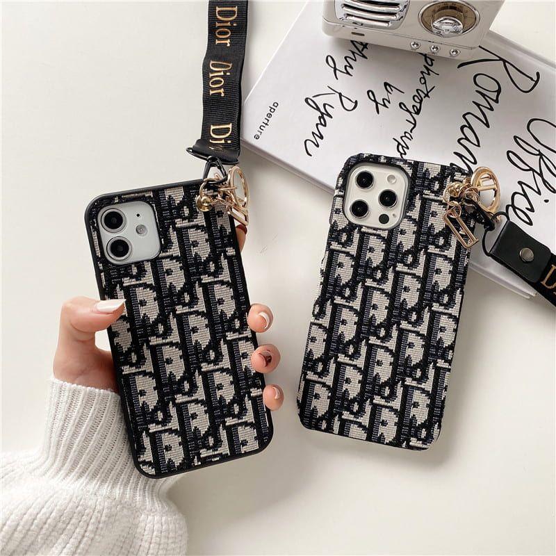 Chic CD Lady iPhone Case with Designer Keychain