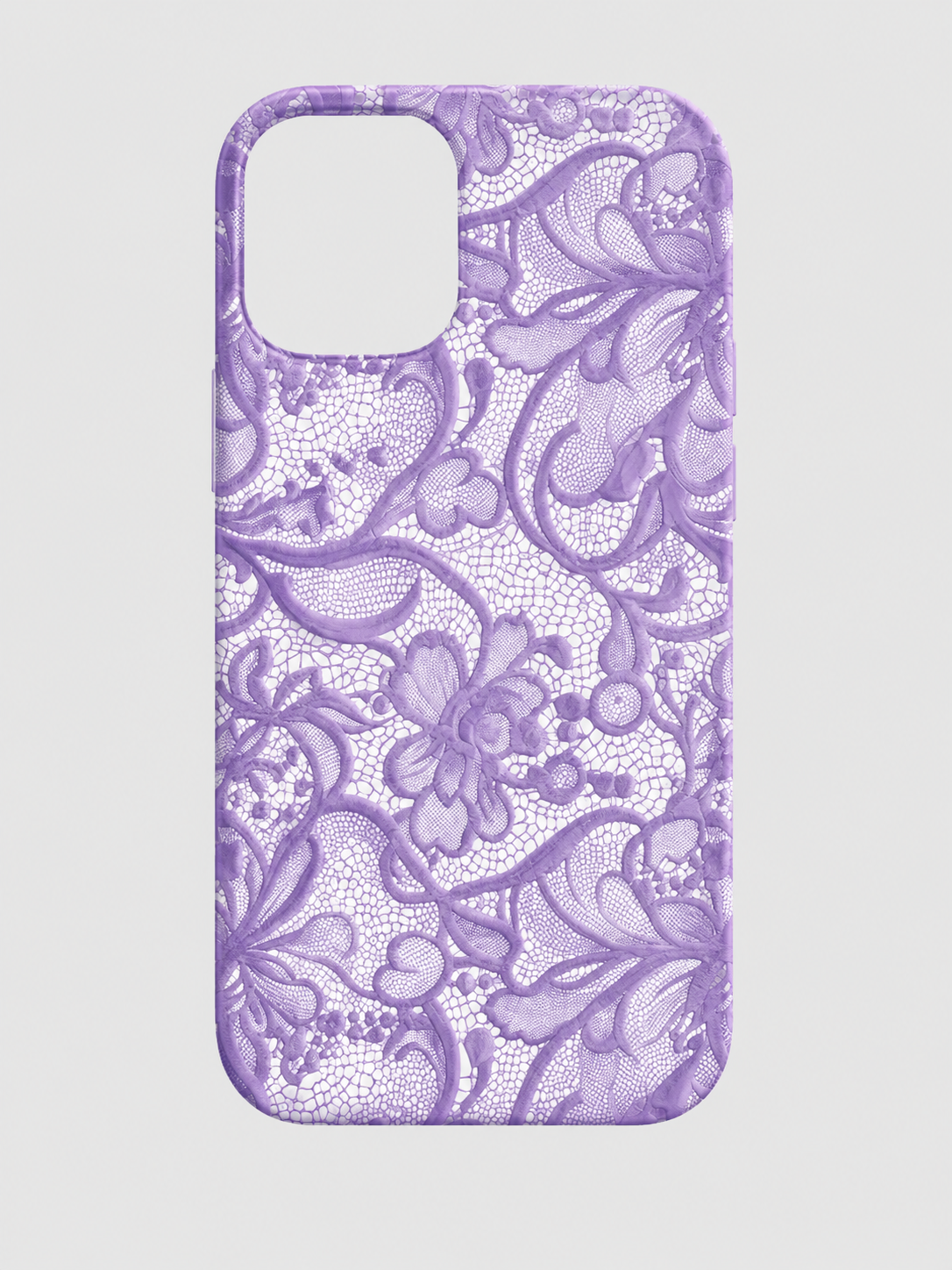 Lavender Lace Vintage Pattern Phone Case