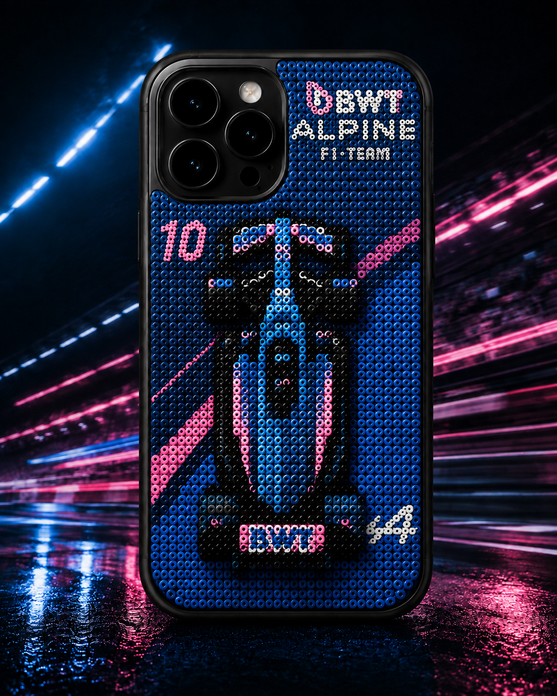 F1 Perler Beads  iPhone Case