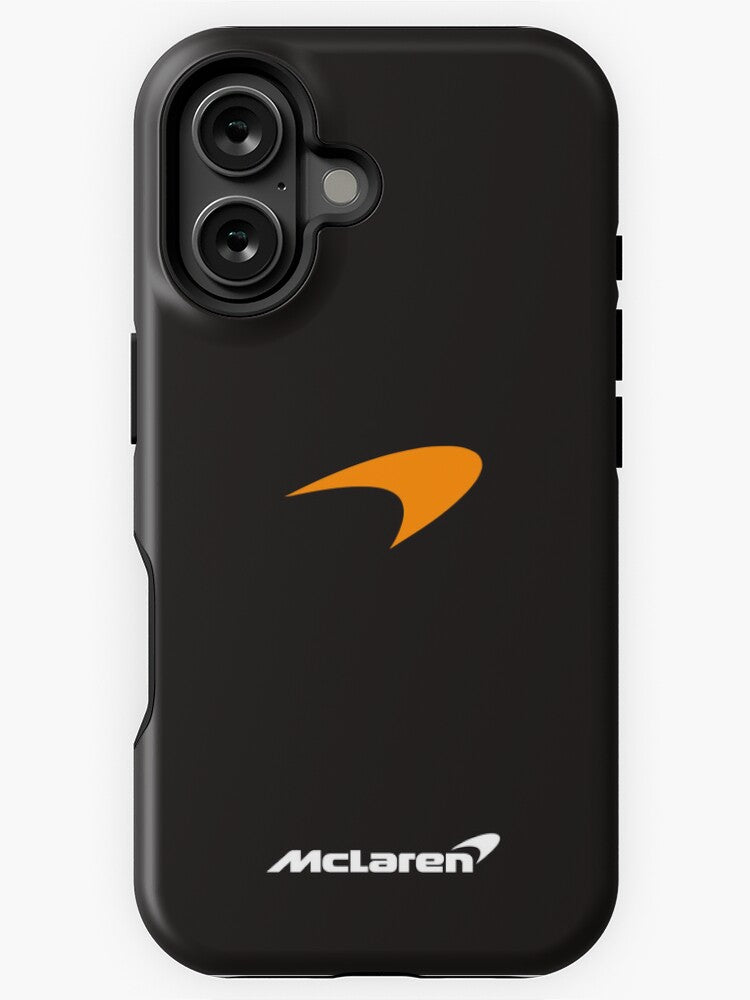Simple Black McLaren F1 iPhone Case
