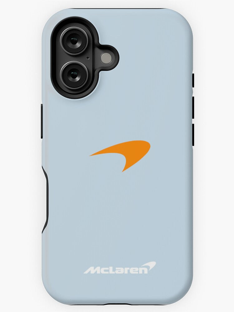 Light blue simple McLaren F1 iPhone case